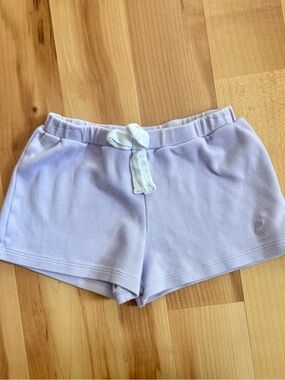 The Beaufort Bonnet Company Lilac Athletic Lounge Shorts with White Drawstring